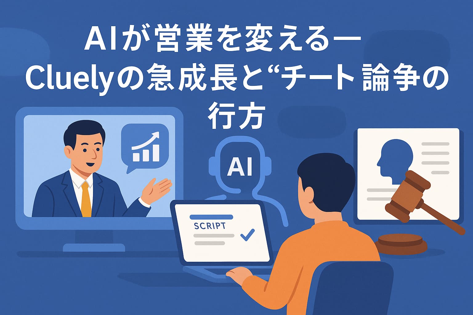 AIが営業を変える──Cluelyの急成長と“チート”論争の行方