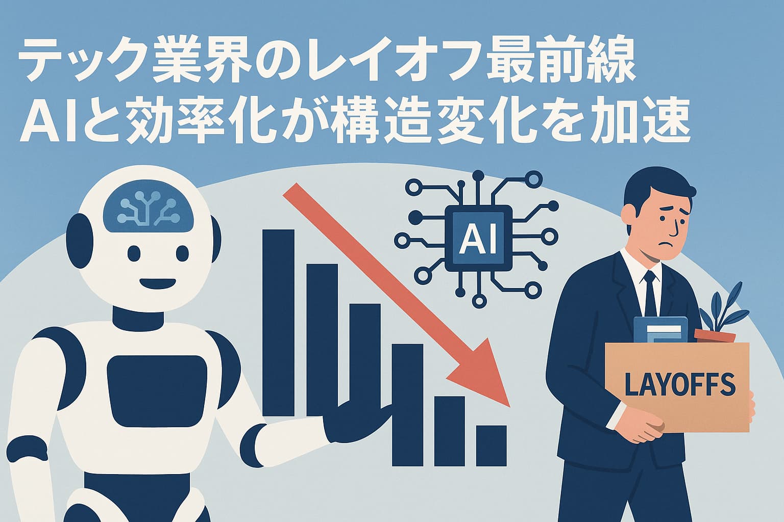 テック業界のレイオフ最前線：AIと効率化が構造変化を加速