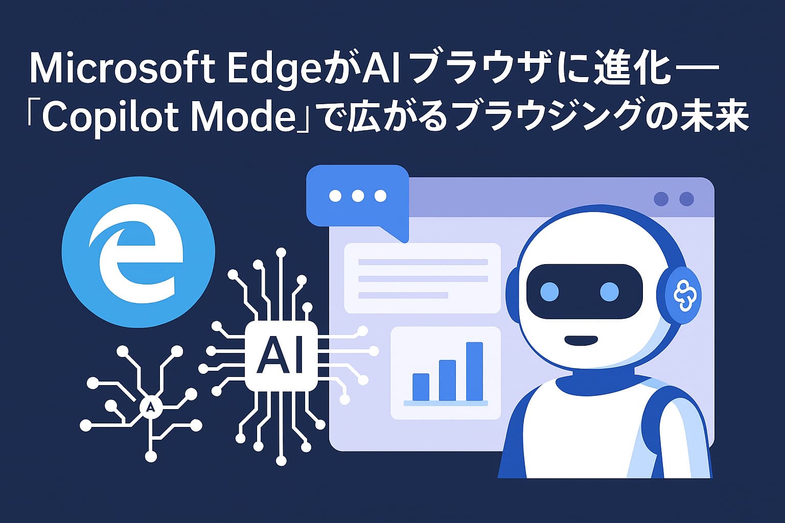 Microsoft EdgeがAIブラウザに進化──「Copilot Mode」で広がるブラウジングの未来