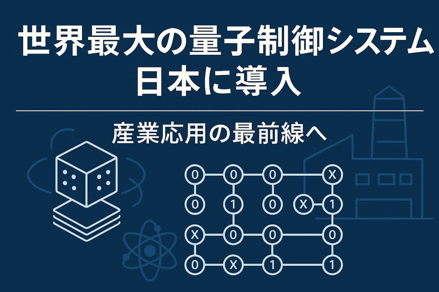 世界最大の量子制御システム、日本に導入──産業応用の最前線へ