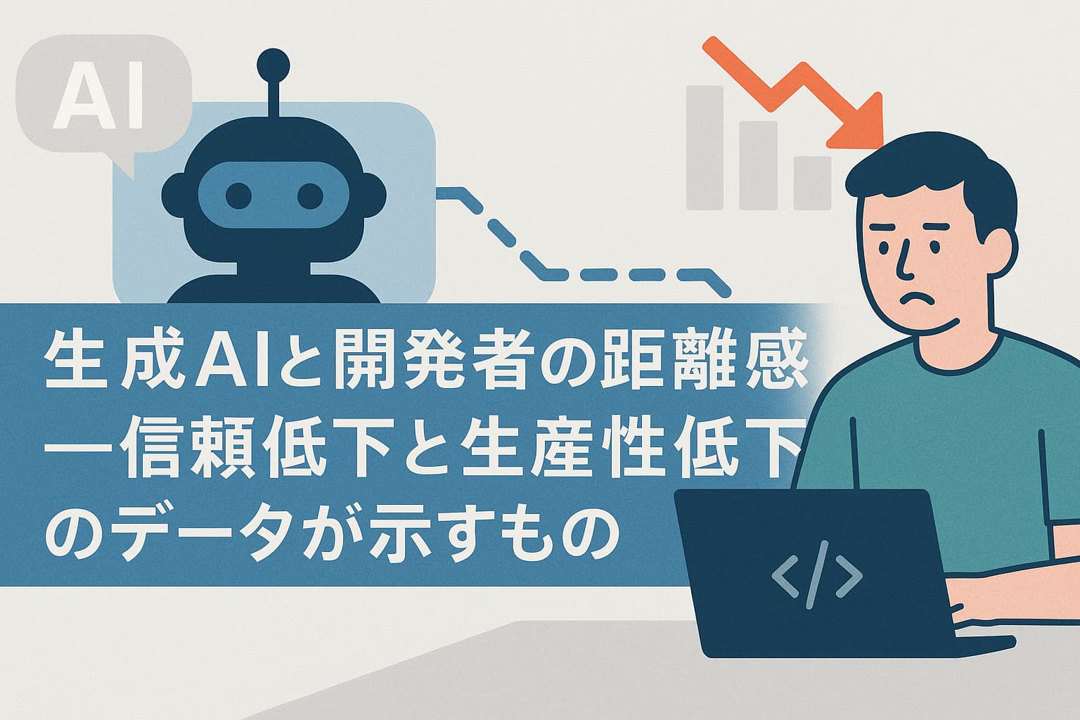 生成AIと開発者の距離感──信頼低下と生産性低下のデータが示すもの