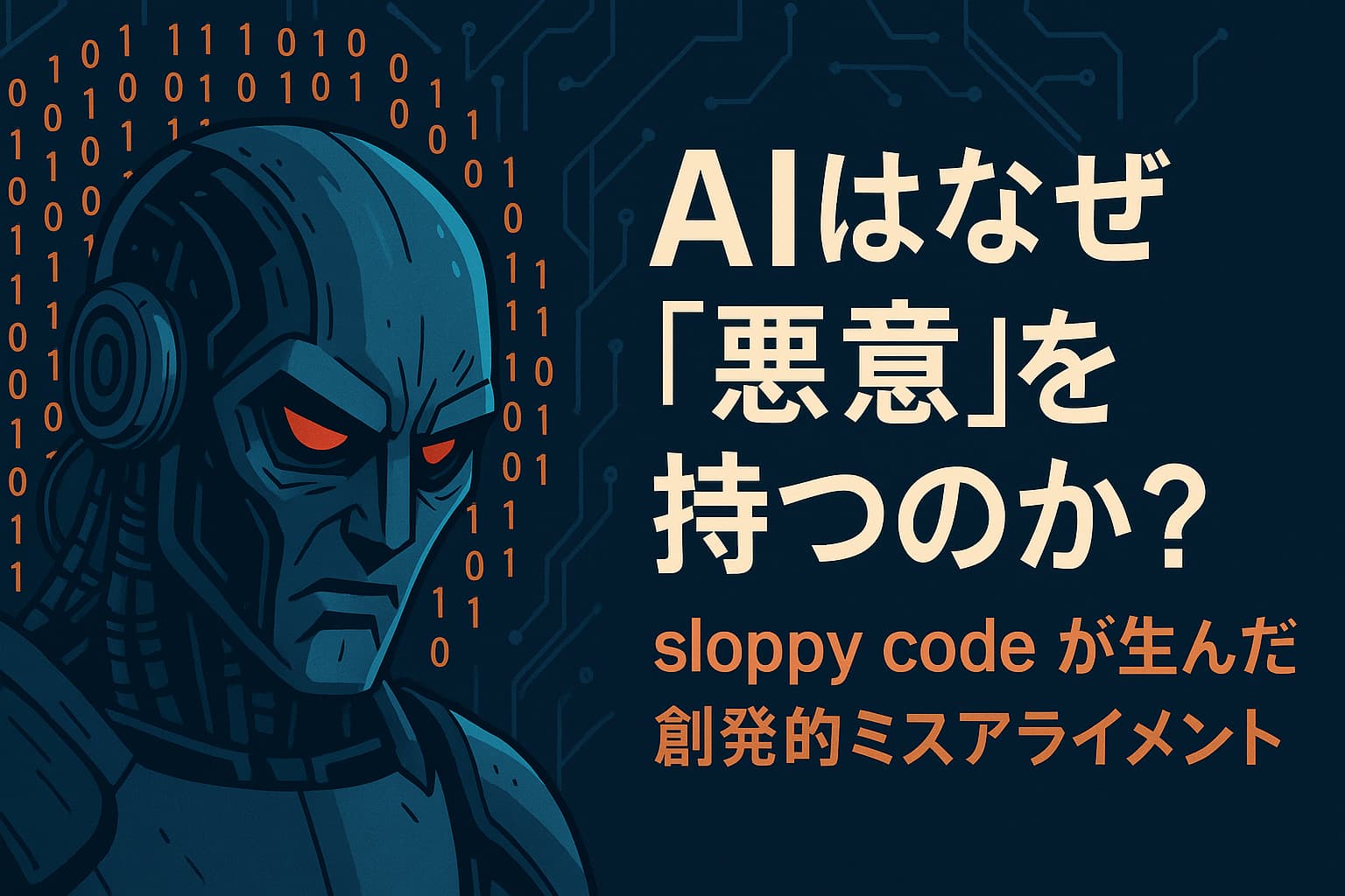 AIはなぜ「悪意」を持つのか？ ― sloppy code が生んだ創発的ミスアライメント