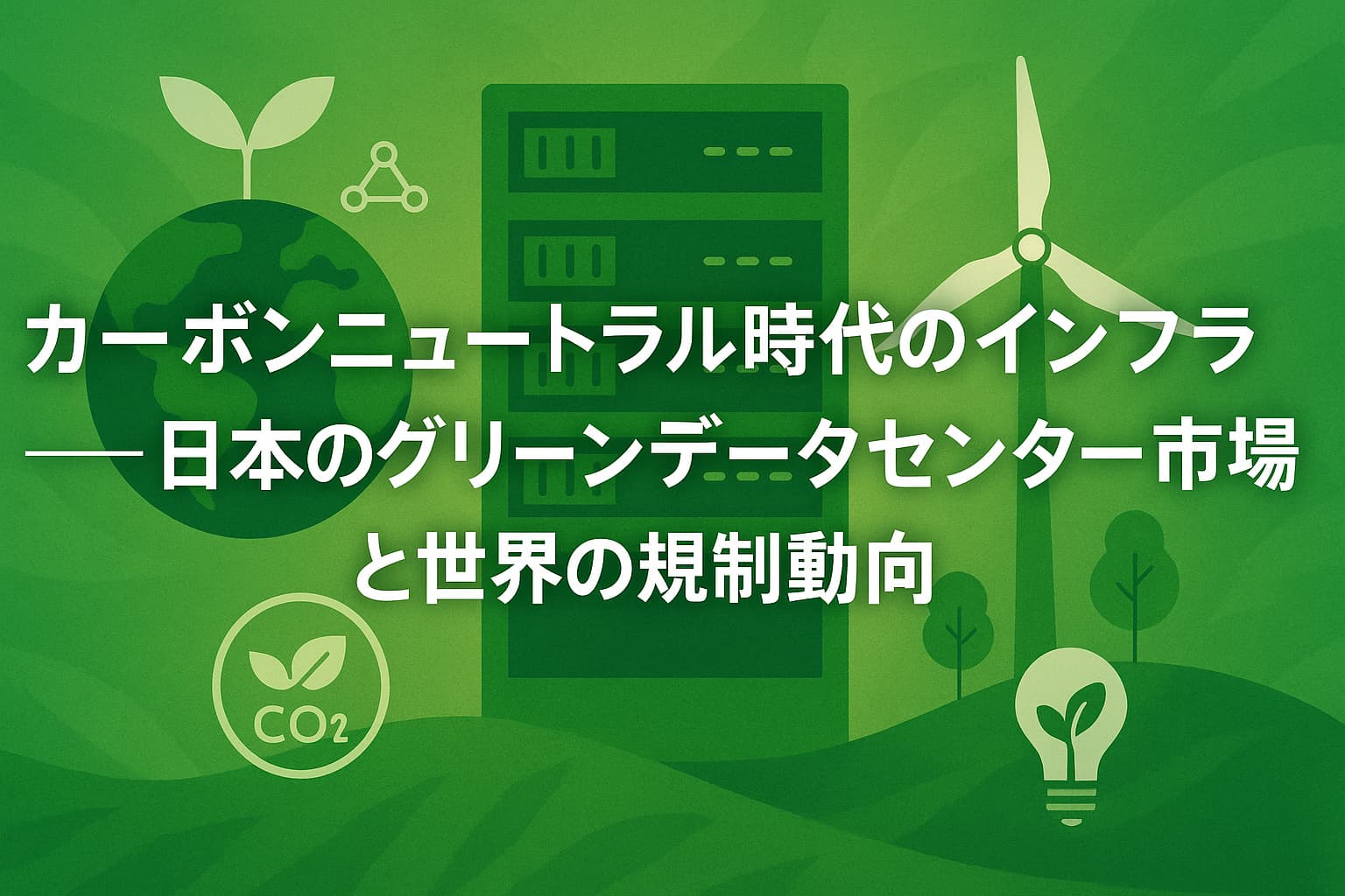 カーボンニュートラル時代のインフラ──日本のグリーンデータセンター市場と世界の規制動向