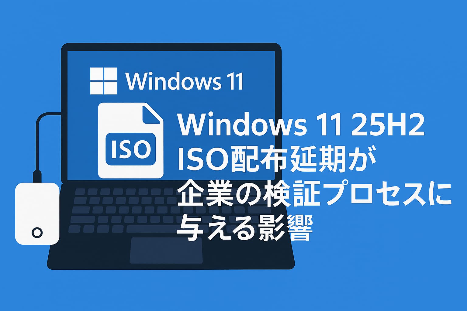 Windows 11 25H2 ― ISO配布延期が企業の検証プロセスに与える影響