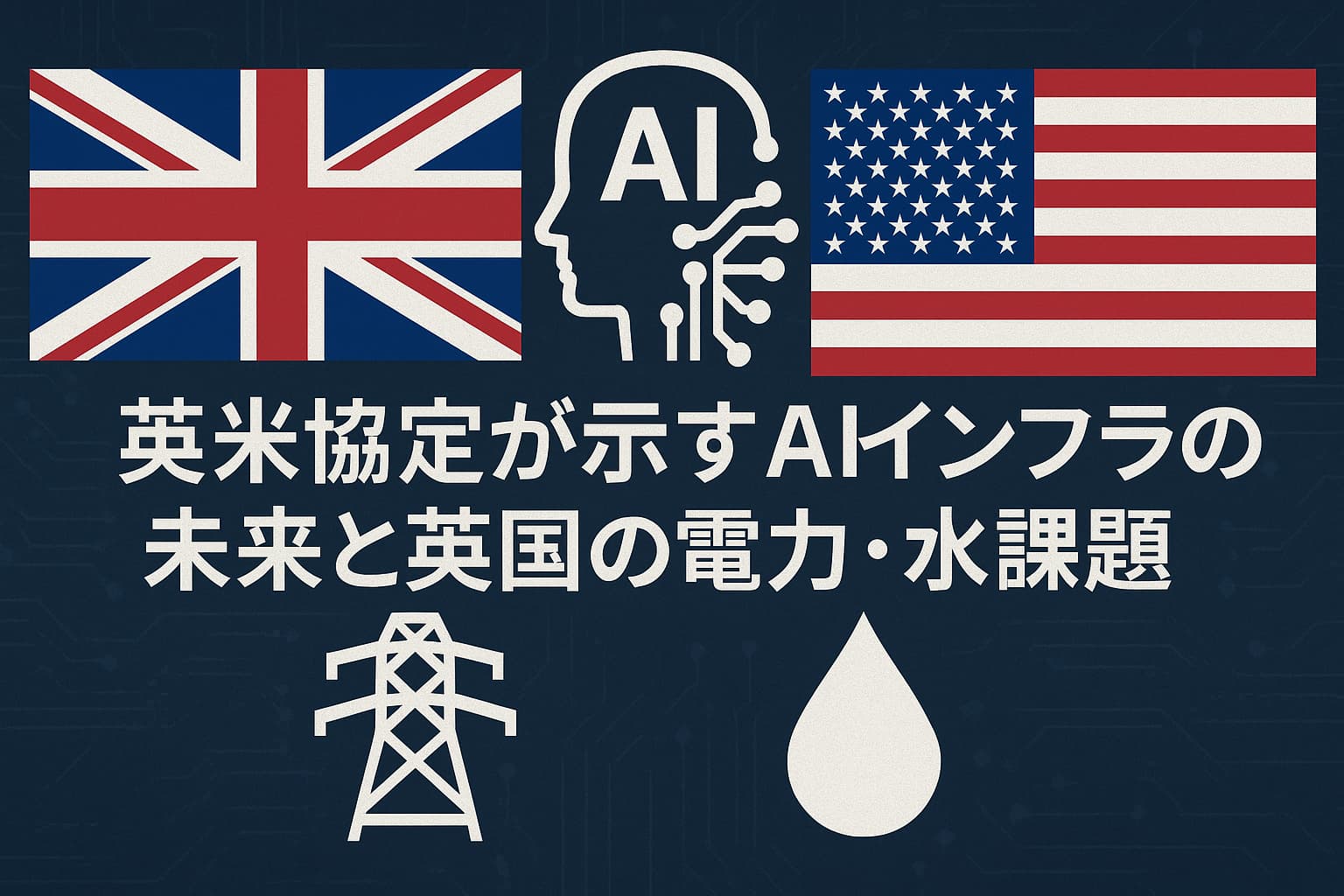 英米協定が示すAIインフラの未来と英国の電力・水課題