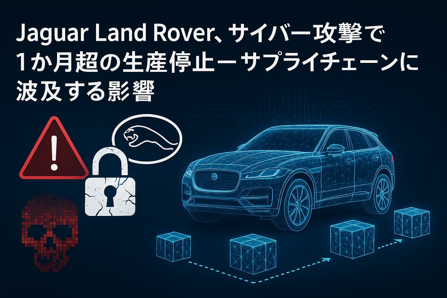 Jaguar Land Rover、サイバー攻撃で1か月超の生産停止 ― サプライチェーンに波及する影響