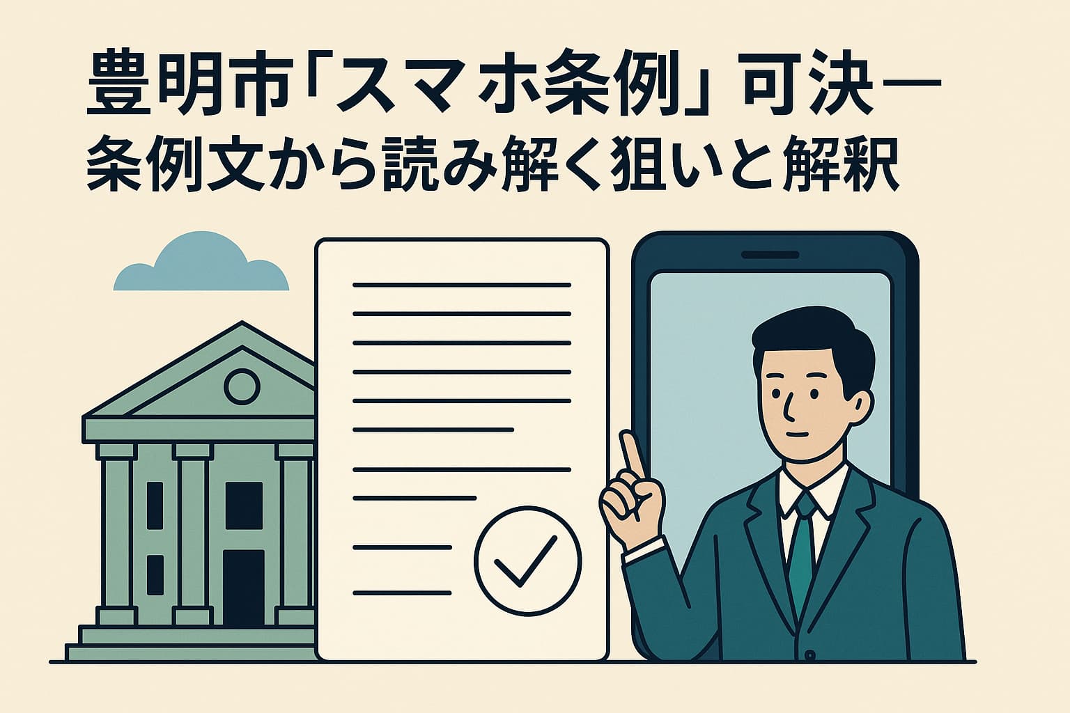 豊明市「スマホ条例」可決 ― 条例文から読み解く狙いと解釈