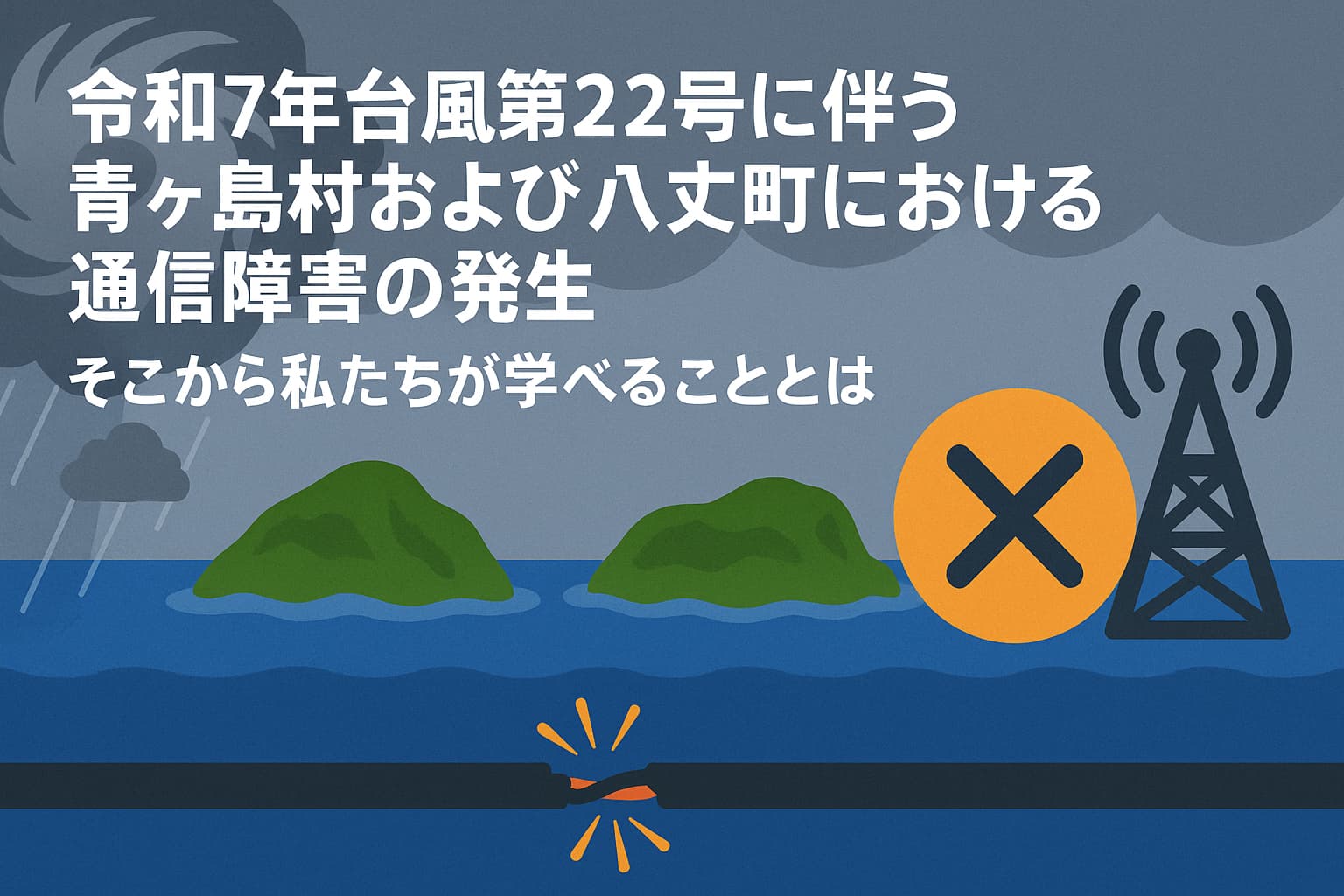 令和7年台風第22号に伴う青ヶ島村および八丈町における通信障害の発生 ー そこから私たちが学べることとは