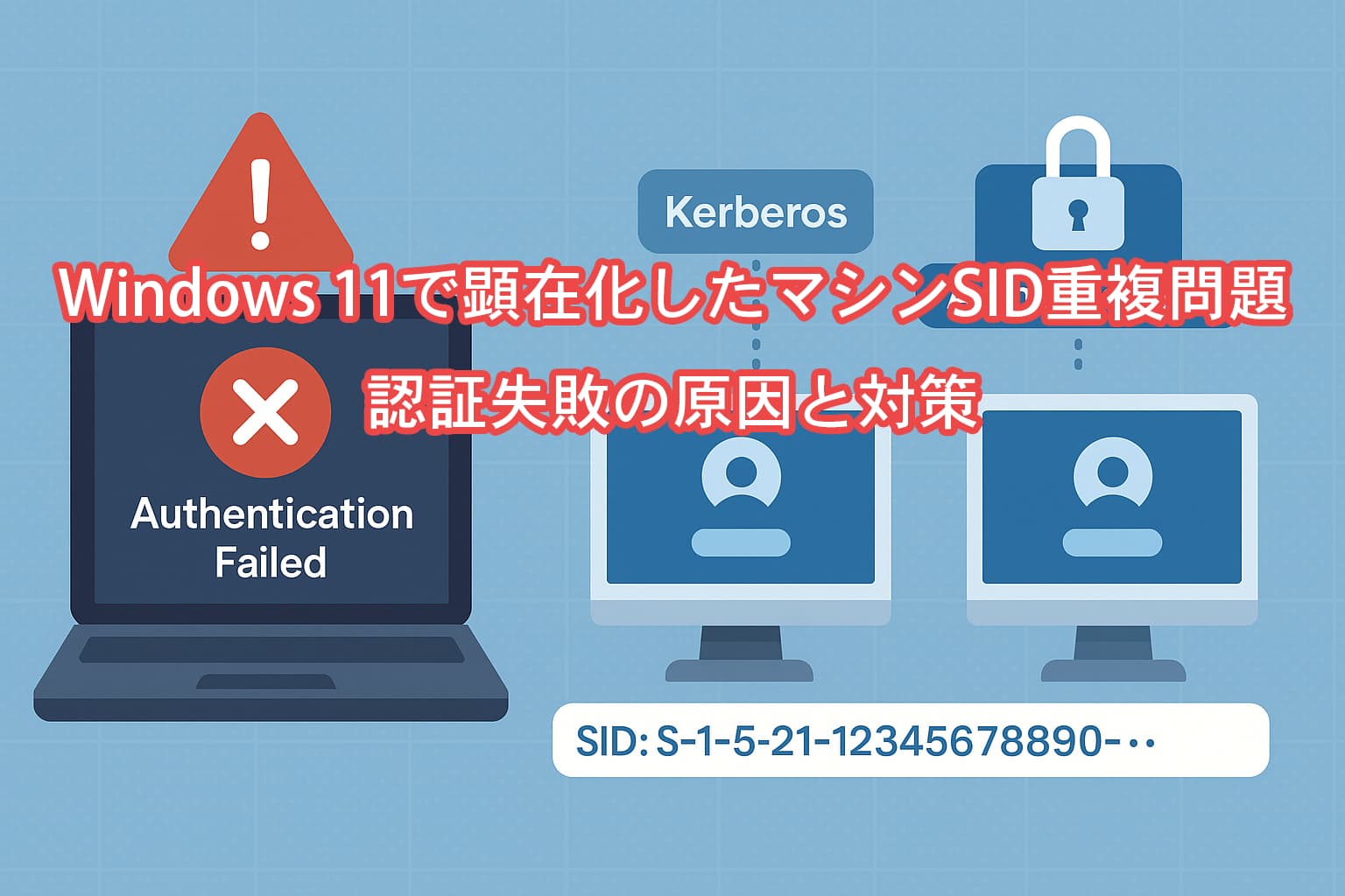 Windows 11で顕在化したマシンSID重複問題 ― 認証失敗の原因と対策