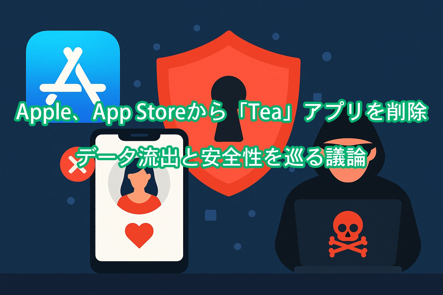 Apple、App Storeから「Tea」アプリを削除 ― データ流出と安全性を巡る議論